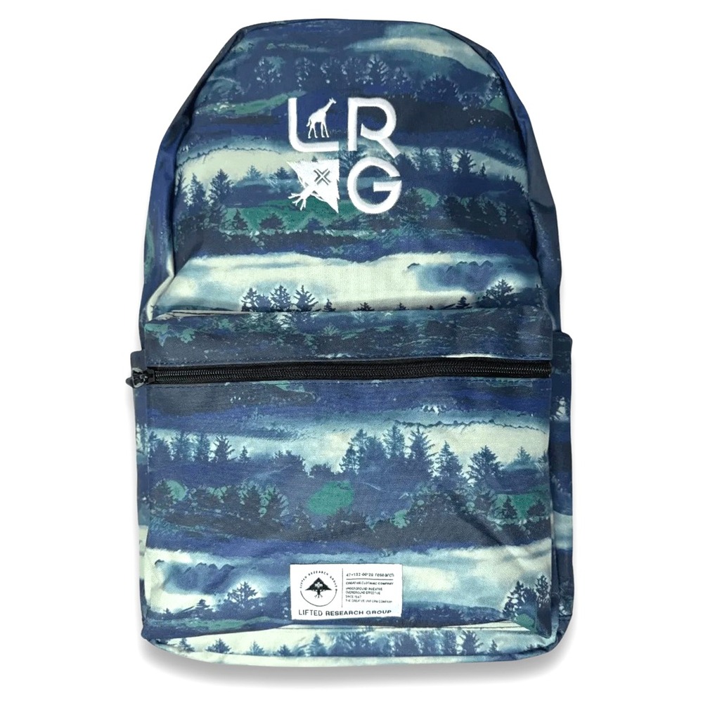 LRG Lifted Research Group Lifecycle Backpack - NWT Blue Multi - #44490